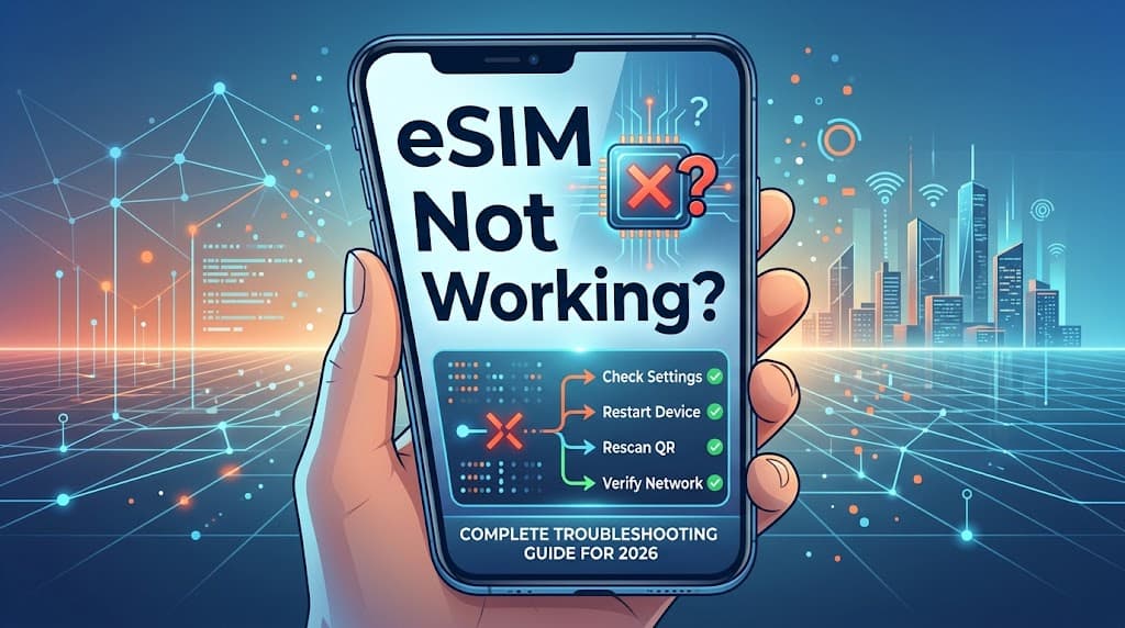 eSIM Not Working? Complete Troubleshooting Guide for 2026
