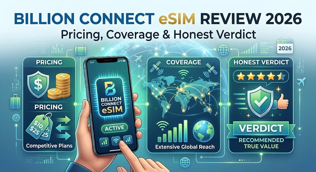 Billion Connect eSIM Review 2026: Pricing, Coverage & Honest Verdict